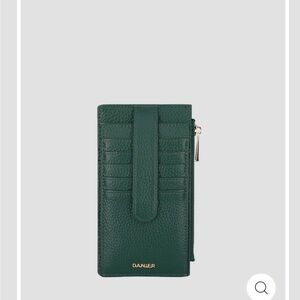 Danier Forest Green Leather Card Holder